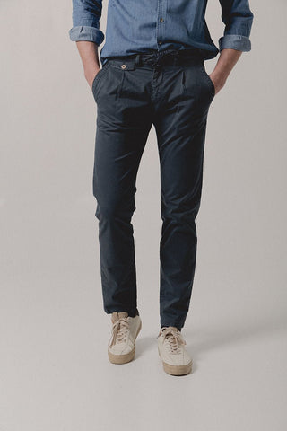 Chino Trousers Paul Pinza Grey Blue - Sohhan