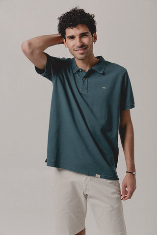 Ultramarine Green Pique Polo Shirt - Sohhan