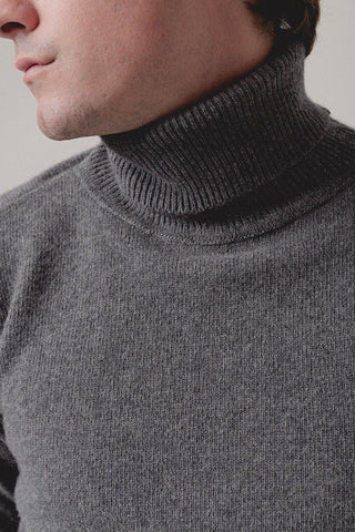 Turtleneck Sweater Gray - Sohhan