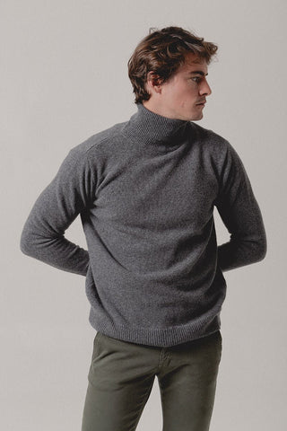 Turtleneck Sweater Gray - Sohhan