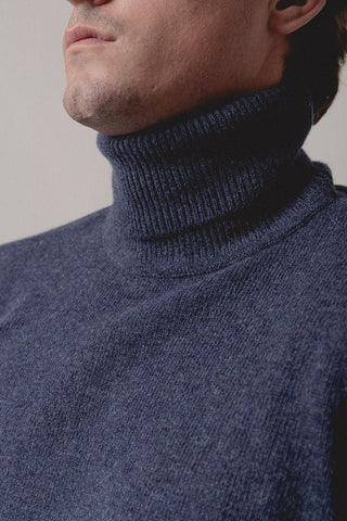 Turtleneck Sweater Catania Navy - Sohhan