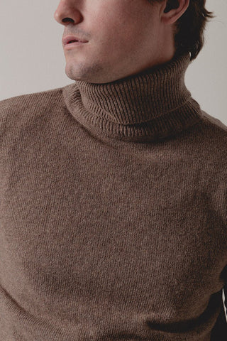 Turtleneck Sweater Bamako Brown - Sohhan
