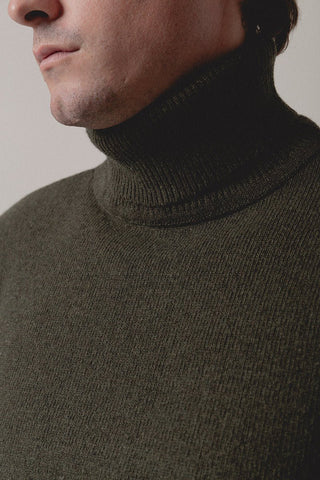 Turtleneck Sweater Hunting Green - Sohhan