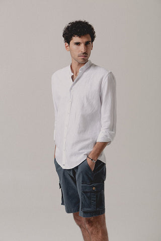 Camisa Mao Lino Blanco - Sohhan