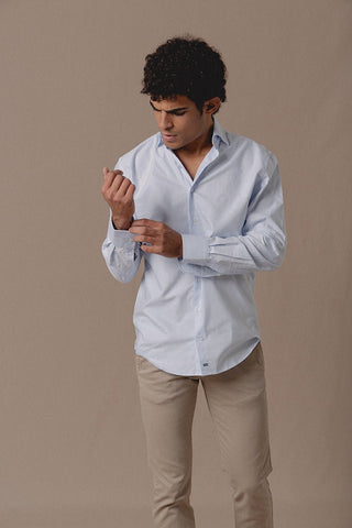 Camisa Oxford Classic Celeste - Sohhan