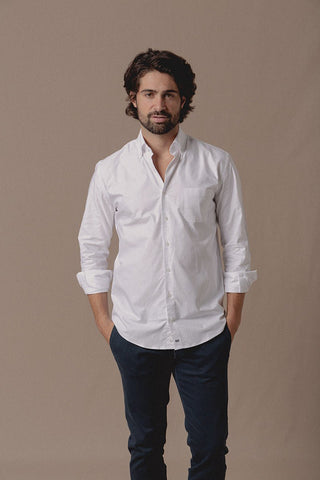 Camisa Oxford Classic Un Bolsillo Blanca - Sohhan