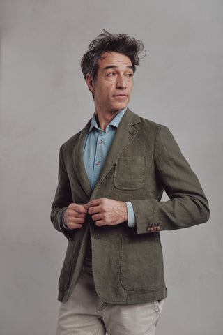 The Royal Linen Blazer HH Green - Sohhan