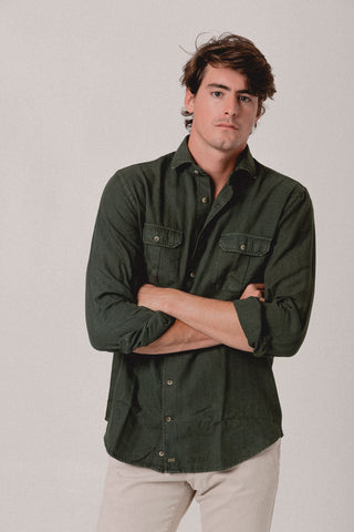 Camisa sahara espiga verde Bogotá - Sohhan