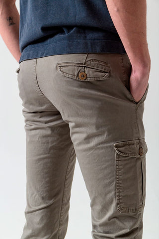 Pantalón Cargo Gris Verdoso - Sohhan